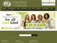 Tablet Screenshot of foresterbeauty.com